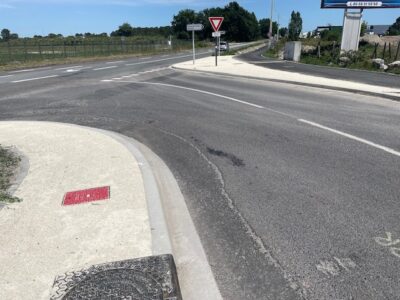 aménagement routier caniveau béton